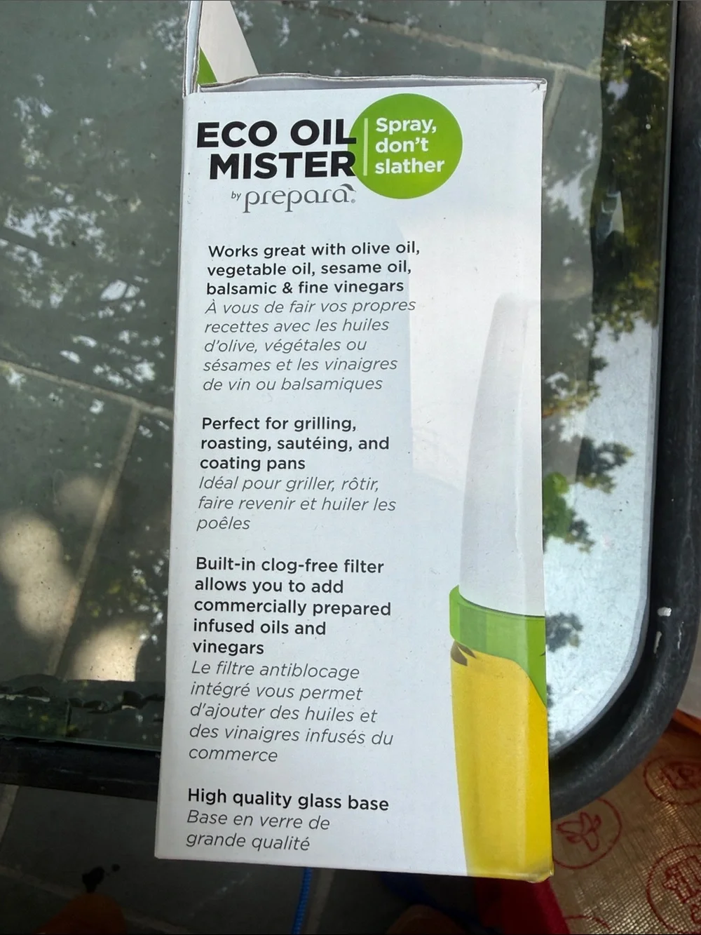 Prepara Eco Oil Mister Spray Bottle - White and Green